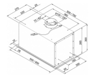 GORENJE DKI550M/3 Stal Nierdzewna 320m3/h 65dB Klasa D 55cm Sterowanie Mechaniczne LED - 412171 - zdjęcie 2